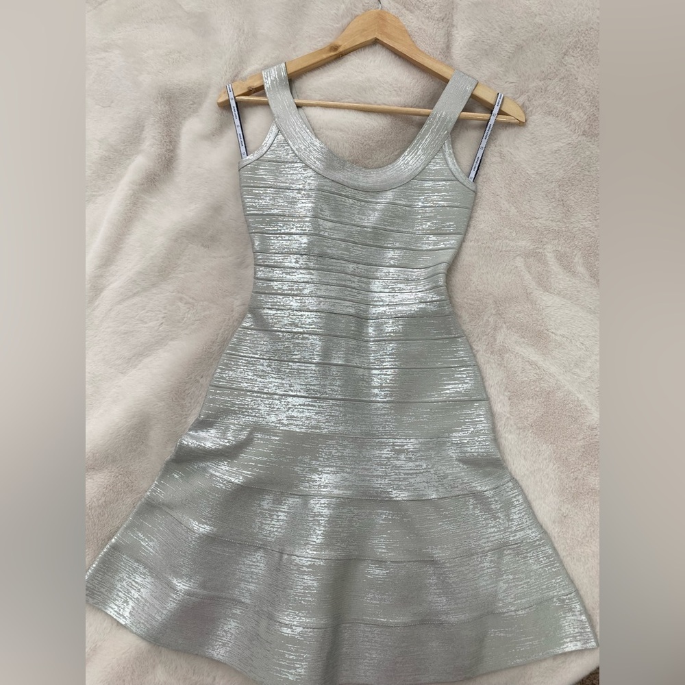 HEVRE LEGER PARIS Dress, Silver, XXS